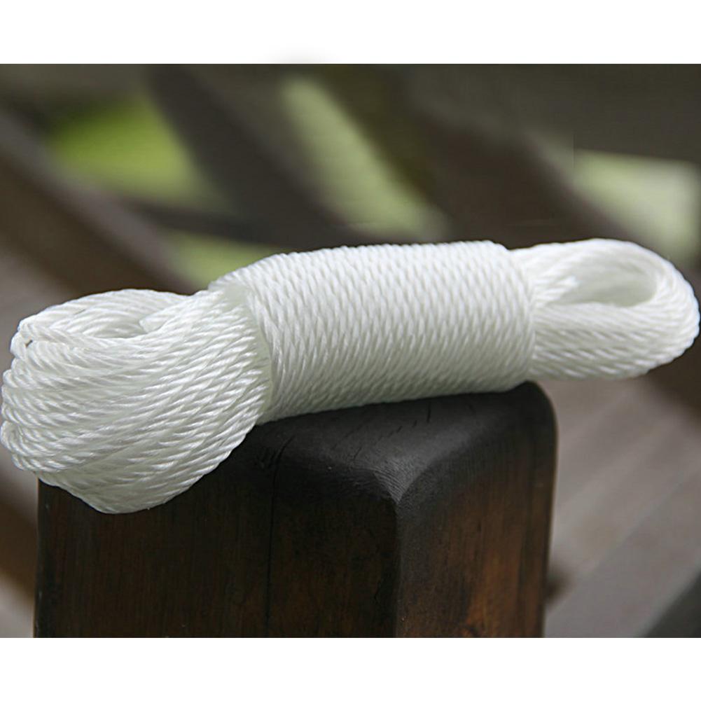 10m/20m Colored Nylon Rope Climbing Traction Tying Shade Net Rope Clothesline Garden Supplies