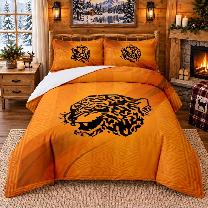 Printed 3Pcs Bedding Set Hull FC Pattern Bed Sheet Pillowcase For Bedroom Decor