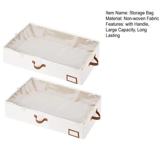 1/2 шт. Большой емкости для хранения стеганых одеял с усиленными ручками Прозрачные влагостойкие одеяла Игрушки