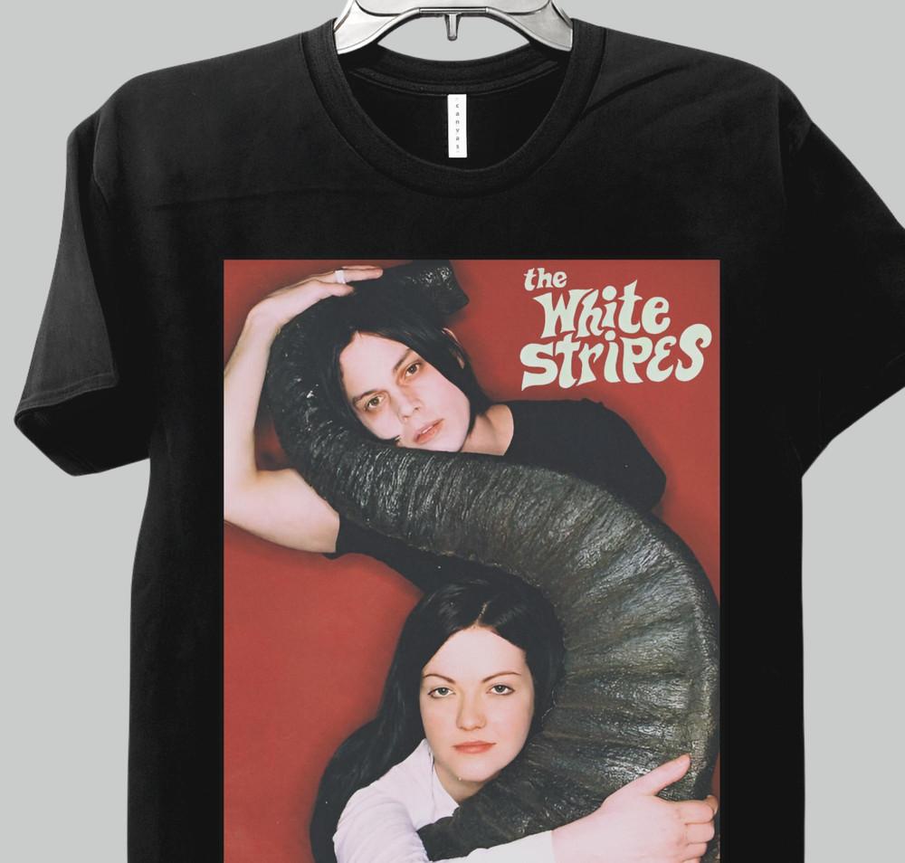 Коллекция The White Stripes Группа Подарок Для Фаната Черная Футболка QT1437 Унисекс Футболка