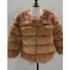 Women Autumn Winter Imitation Fox Fur Faux Fur Coat Women's Short Long Sleeve Fur Artificial Fur Coat