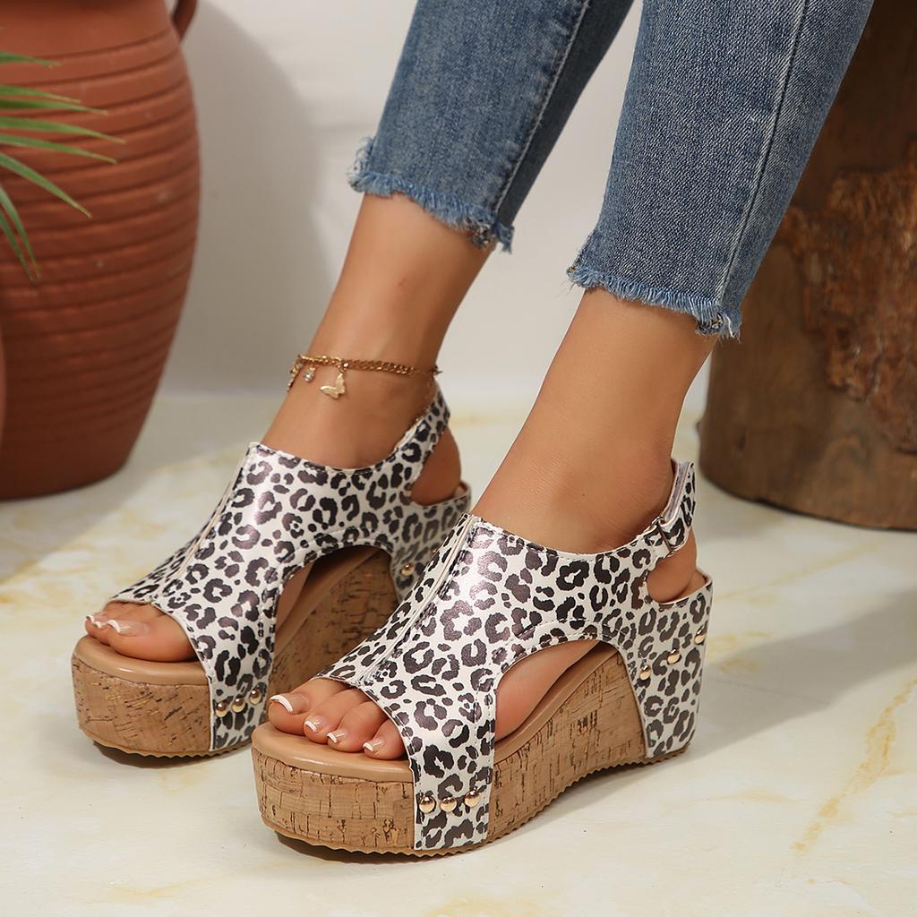 Fashion New Women High Heels Sandals New Summer Beach Platform Wedge Sandals Female Fashion Outdoor Ladies Slides Sandalias Mujer
