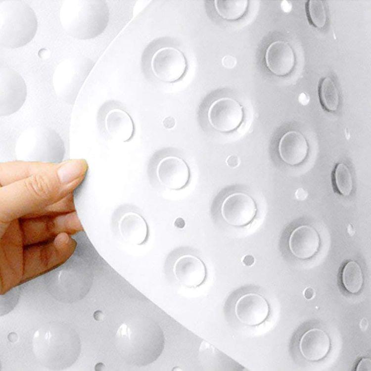 53x53CM Sector Rubber Corner Shower Mat Anti-slip Quadrant Bath Mat Anti-Bacterial Suction Shower Tub Non-slip Bathtub Mat
