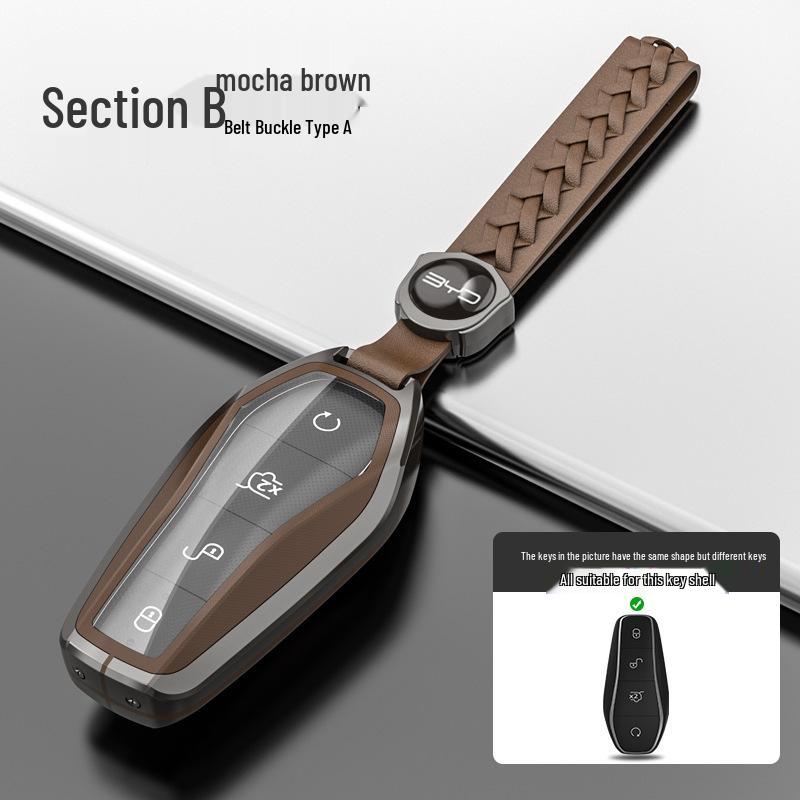 Чехол для ключей BYD: Совместим с Song Pro Plus, Yuan DMI, Dolphin, Han, Tang, Qin, Seal и Destroyer 05 Защитный чехол.