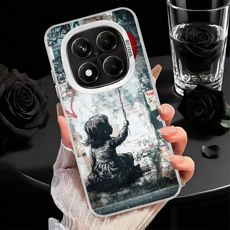 B-Banksy Художник Граффити Мягкий Чехол для Телефона для Samsung Galaxy S24 S25 FE S26 Edge S23 Ultra S22 Plus S21 + Ударопрочный Чехол Ba