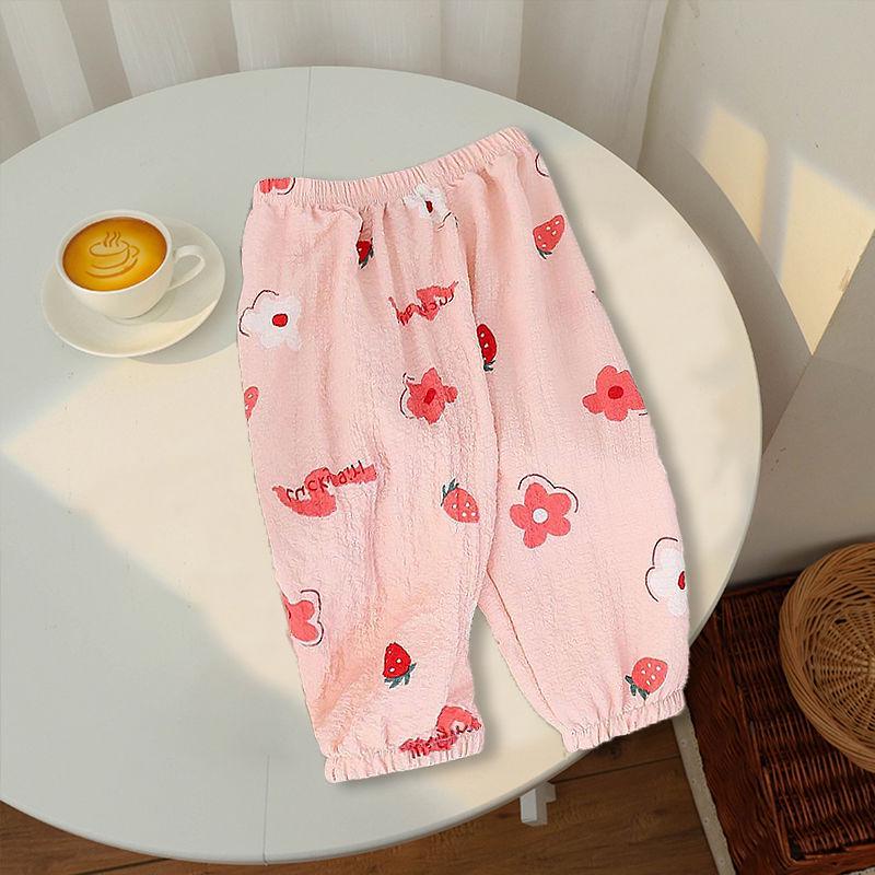 Trendy Summer Mosquito-Proof Lantern Pants for Boys and Girls - Lightweight, Fashionable, and Versatile.