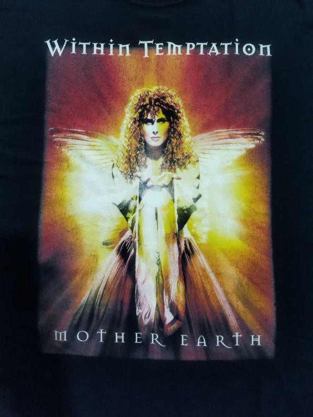 Футболка с коротким рукавом WITHIN TEMPTATION mother earth, винтажная, унисекс, AN088