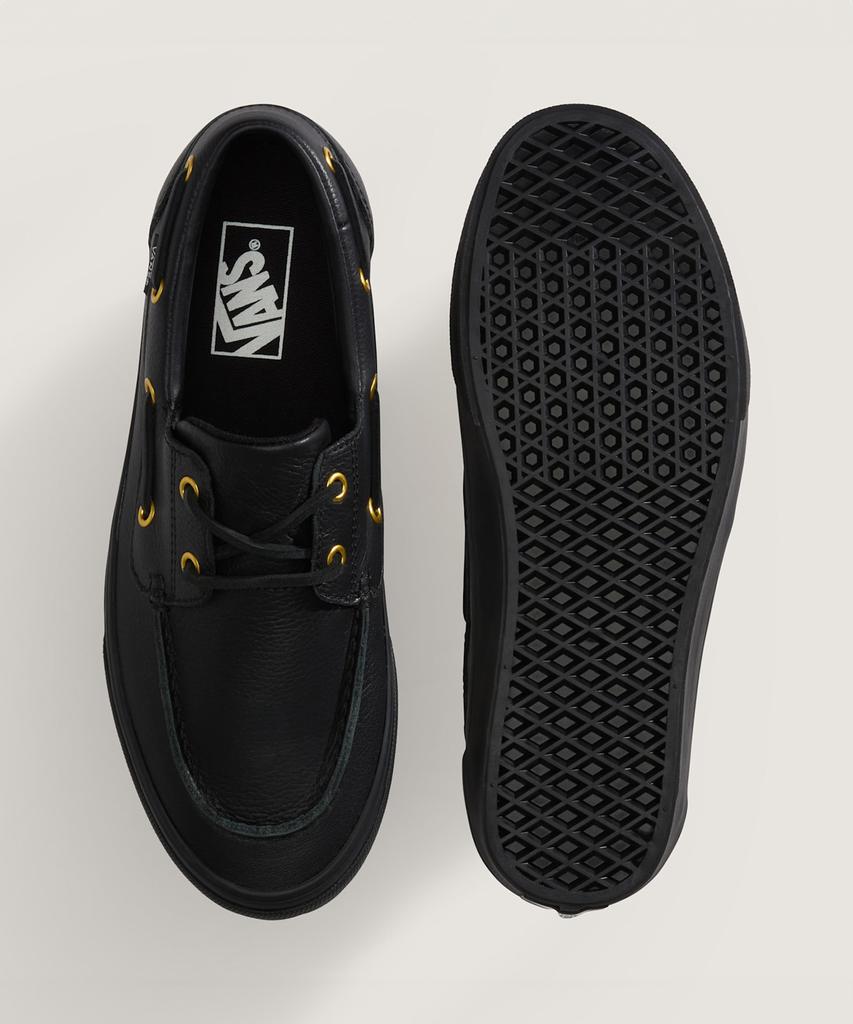 Лоферы Vans с 2 люверсами - (Натуральная кожа) Черный / Vn000Z11Cjk1
