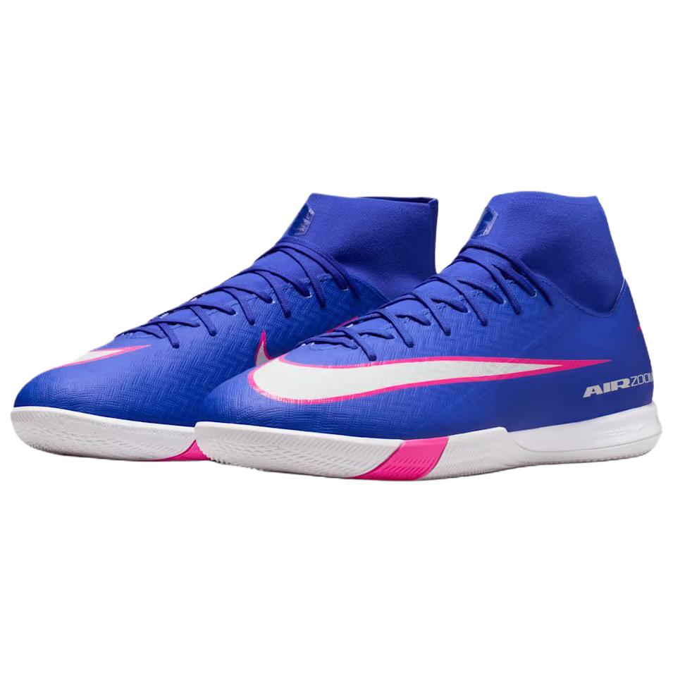 Nike Футбольные бутсы Zoom Mercurial Superfly 10 Academy IC High Racer Blue Унисекс Белые FQ8332-446