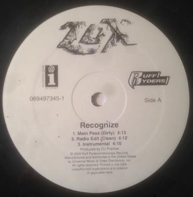 12-дюймовая пластинка LOX - Recognize 0694973451 Interscope Reco US Рэп и хип-хоп/R&B Б/у