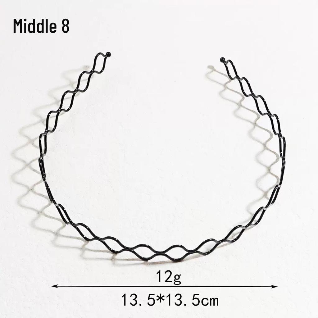Универсальная стальная проволочная повязка на голову для мужчин и женщин: Трендовый, Невидимый и Идеальный для Спорта, Зачесанные Назад Волосы или Укладки Выбивающихся Волос.
