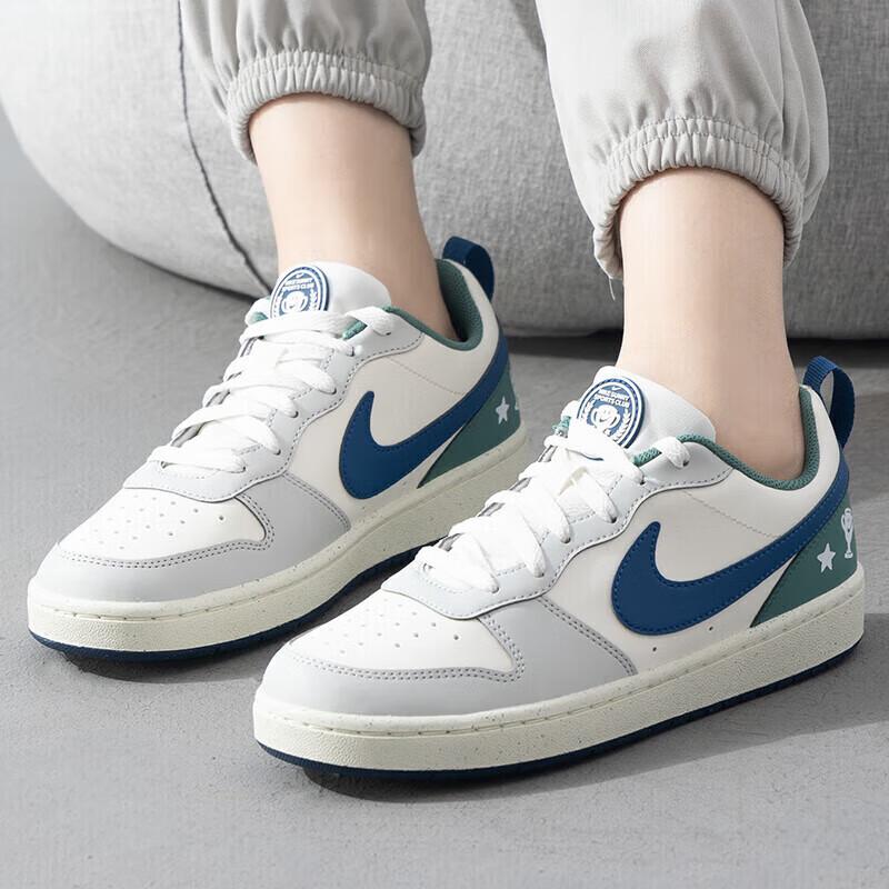 Nike Кроссовки Court Borough Low Recraft GS Sail Court Blue Bicoastal для детей, кремовые HM3722-141