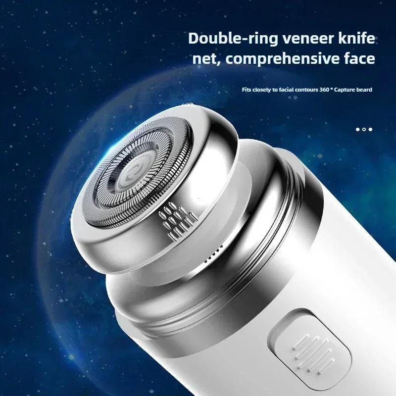 Мини Дорожная Электробритва Компактная USB Капсула Путешественник Сверхдолгий Срок Службы Портативная Мощная Быстрое Бритье Бесшумная Бритва