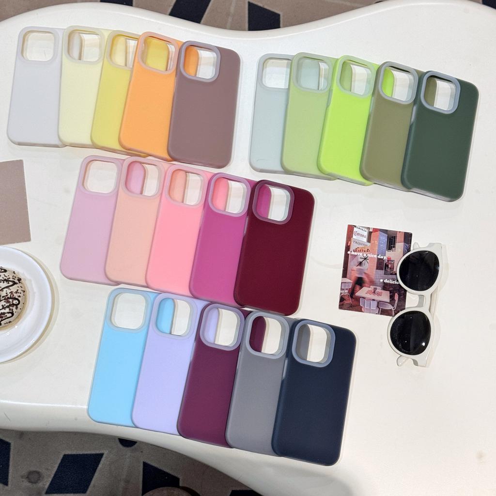 Роскошный Чехол из Жидкого Силикона Конфетного Цвета для iPhone 16 15 14 13 12 Pro Max Puls 11 Мягкий Ударопрочный Бампер Матовое Покрытие