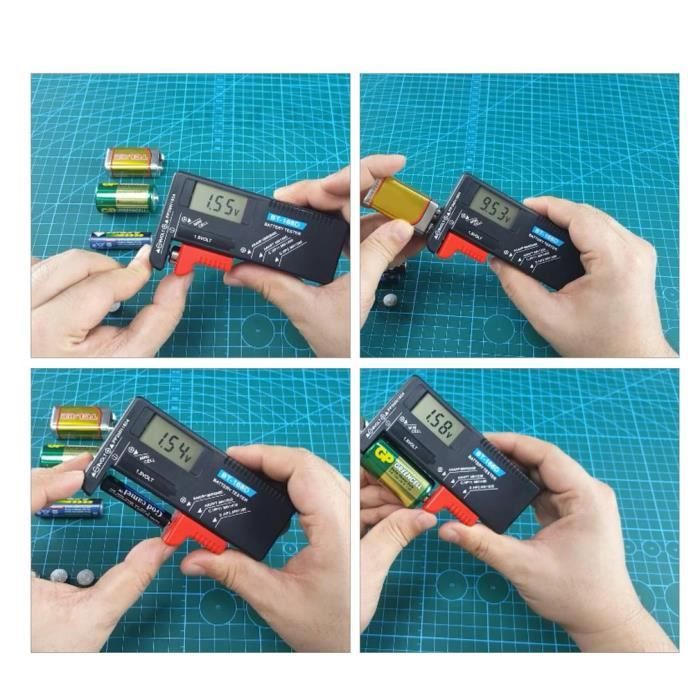 168D testeur de batterie numérique Détecteur de capacité Outil de diagnostic Volt Checker pour AAA AA CD 9V 1.5V Pile