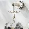Wall Mounted Six-claw Rotating Hook Powerful Suction Cup Hook Kitchen Utensil Holder  For Home