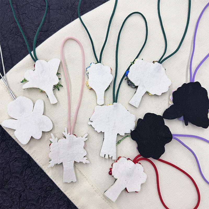 Flower Plants Bag Accessories Pendant Patches For Clothing Diy Sew On Beaded Applique Bag Charm Bordados Para Bag Clothing