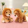 Cute Simulation Little Lion Doll Plush Toy Zoo Lion Doll Children's Doll Birthday Gift