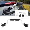 Kayak Roof Rack Suction Cup Type Boat Roller with Foam Rollers Boat Load Assist for Mounting Kayaks and Canoes To Car Tops-Black
