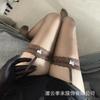 Sex underwear "Qingwan" D oily bow stockings suspenders integrated stockings sexy oily ultra-thin stockings