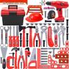 2025 Kids' Toolbox Pretend Play Set with Electric Drill & Screws