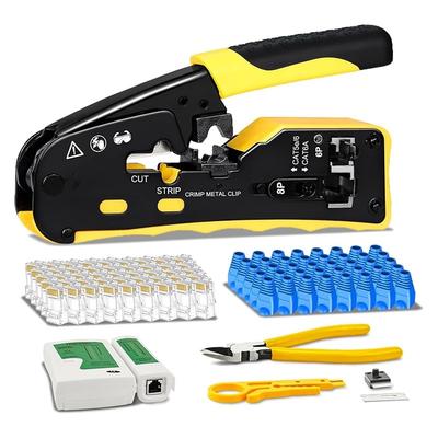 A25F-Модульный обжимной инструмент для сетевого кабеля RJ45 Crimp Tool Для Cat5 Для Cat6 Для Cat6a Ethernet Crimper С трещоткой Сетевой Pl
