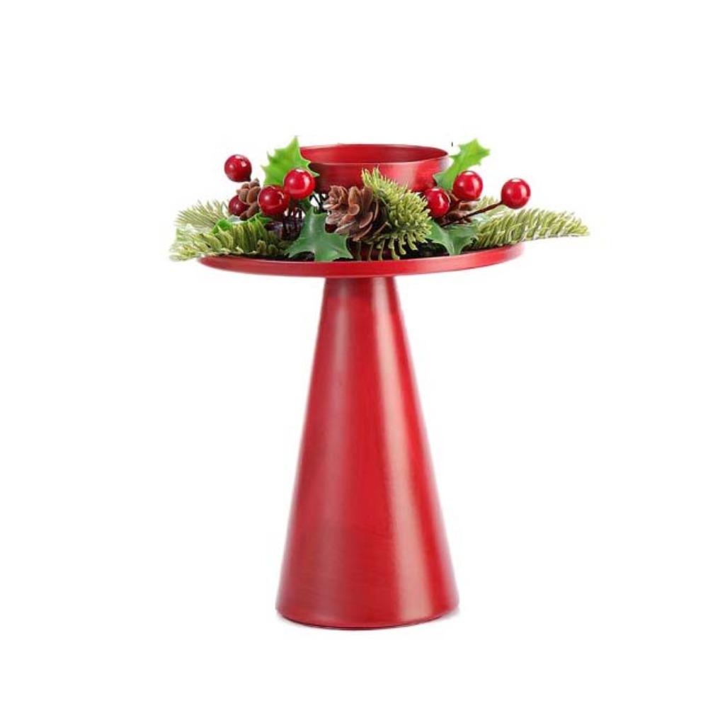 Многоразовый Рождественский Подсвечник Красный Рождественский Настольный Декор Подсвечник Гостиная