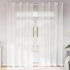 VidaXL Voile Curtains with Eyelets 2 Pcs White, Net Curtain, Sheer Curtain, Window Voile, Treatment of 4102151