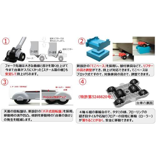 Taiyo Seiko PICUS Easy Helper Hyper Set HP-500N Lifter, Cart, and Lever Base Set