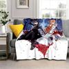 Anime SAO Sword Art Online Printed Oversized Manta Sofa Bed Cover Soft and Hairy Blanket Plaid Soft Warm Flannel Throw Blankets