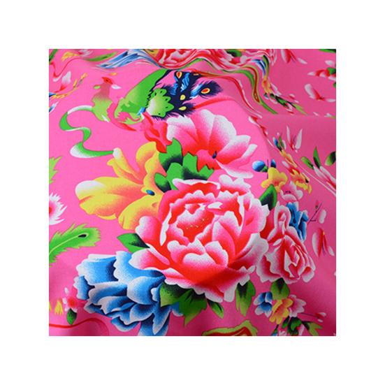 Ткань с цветочным принтом, северо-восточная традиционная лоскутная ткань с цветочным принтом, разноцветная хлопковая ткань для шитья, поделки своими руками