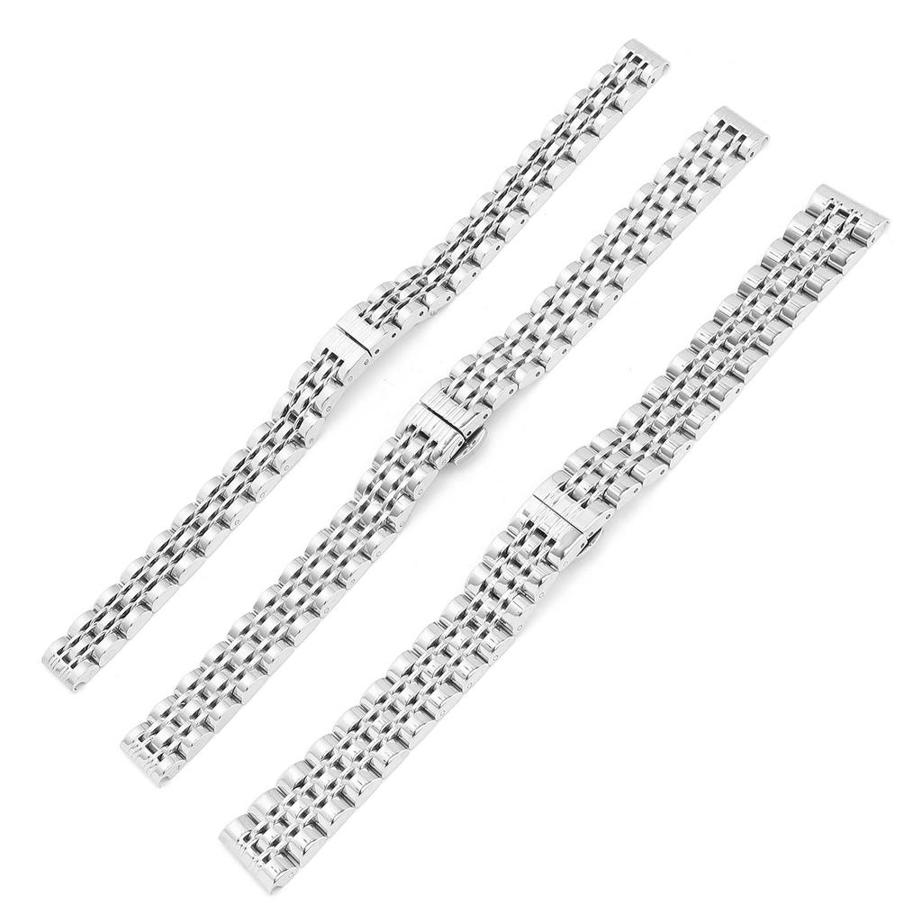 Ремешок для часов из нержавеющей стали с пряжкой-бабочкой, сменный ремешок для часов с регулируемой длиной