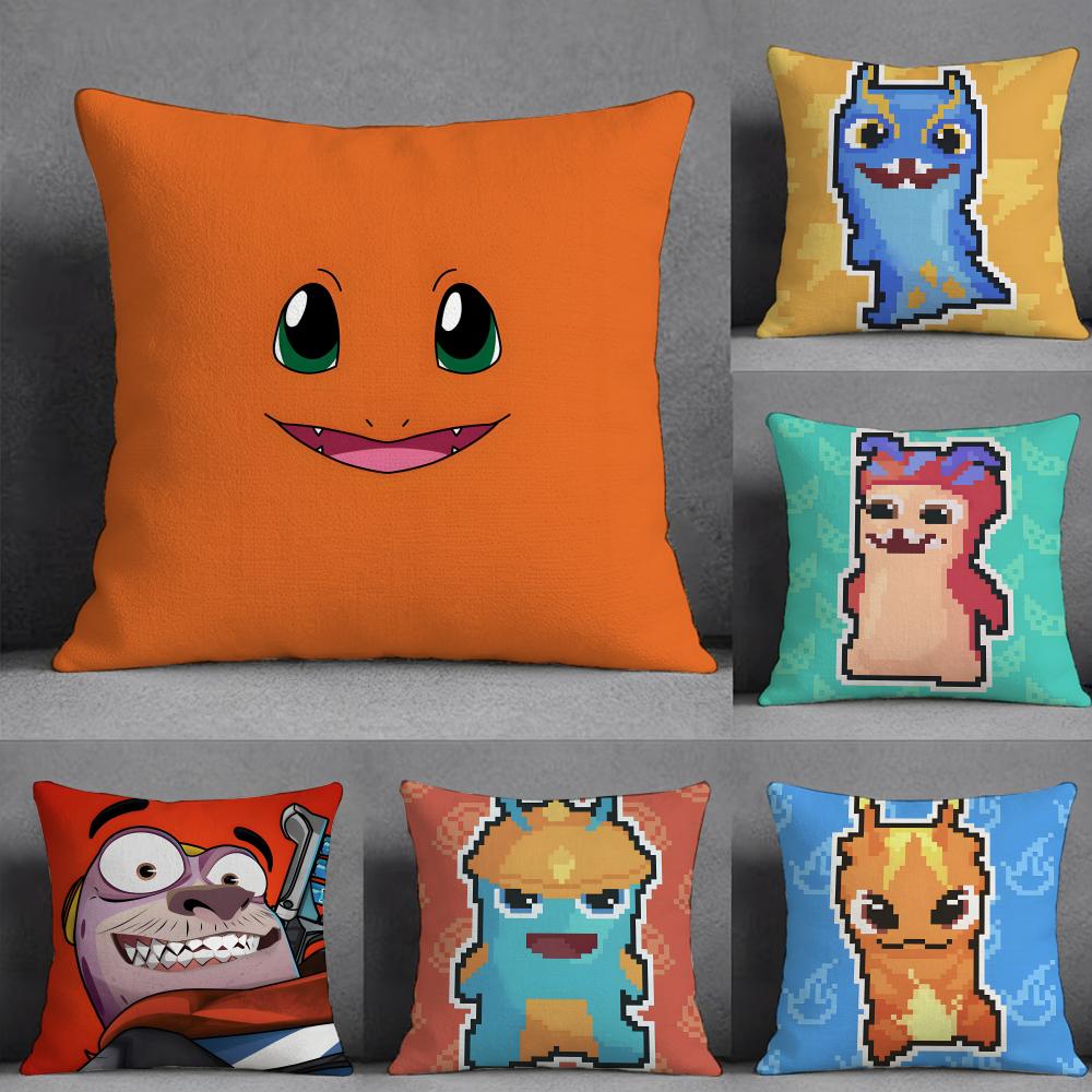 Sslugterra Anime Pillow Case Pillowcase Doublesided Printed Sofa Cushion Bedroom Headboard Pillow