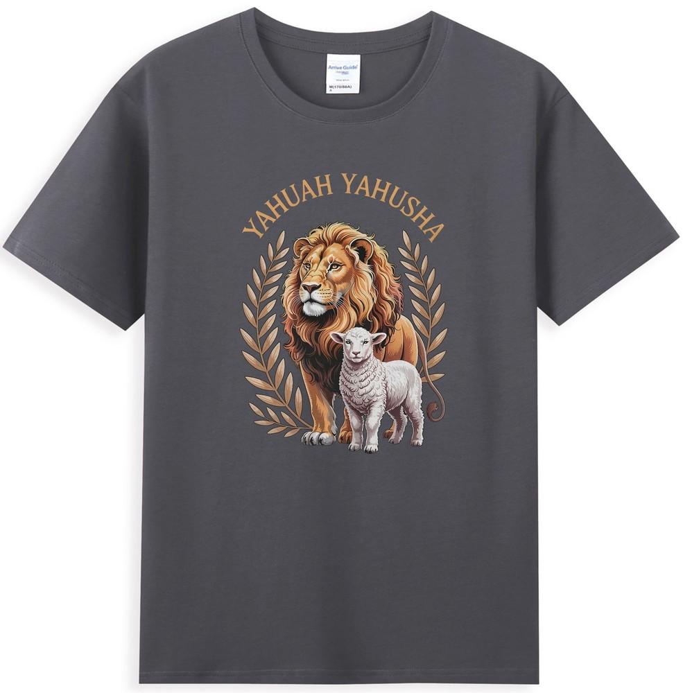 Lion Of Judah And Lamb Yahuah Yahusha Vintage Unisexs TShirt