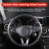 2Pcs Car Steering Wheel Cover Carbon Fiber Sports Ultra-thin Non-slip Card Cover For Bmw M Performance M3 M5 M6 F01 F20 F13 F30 F34