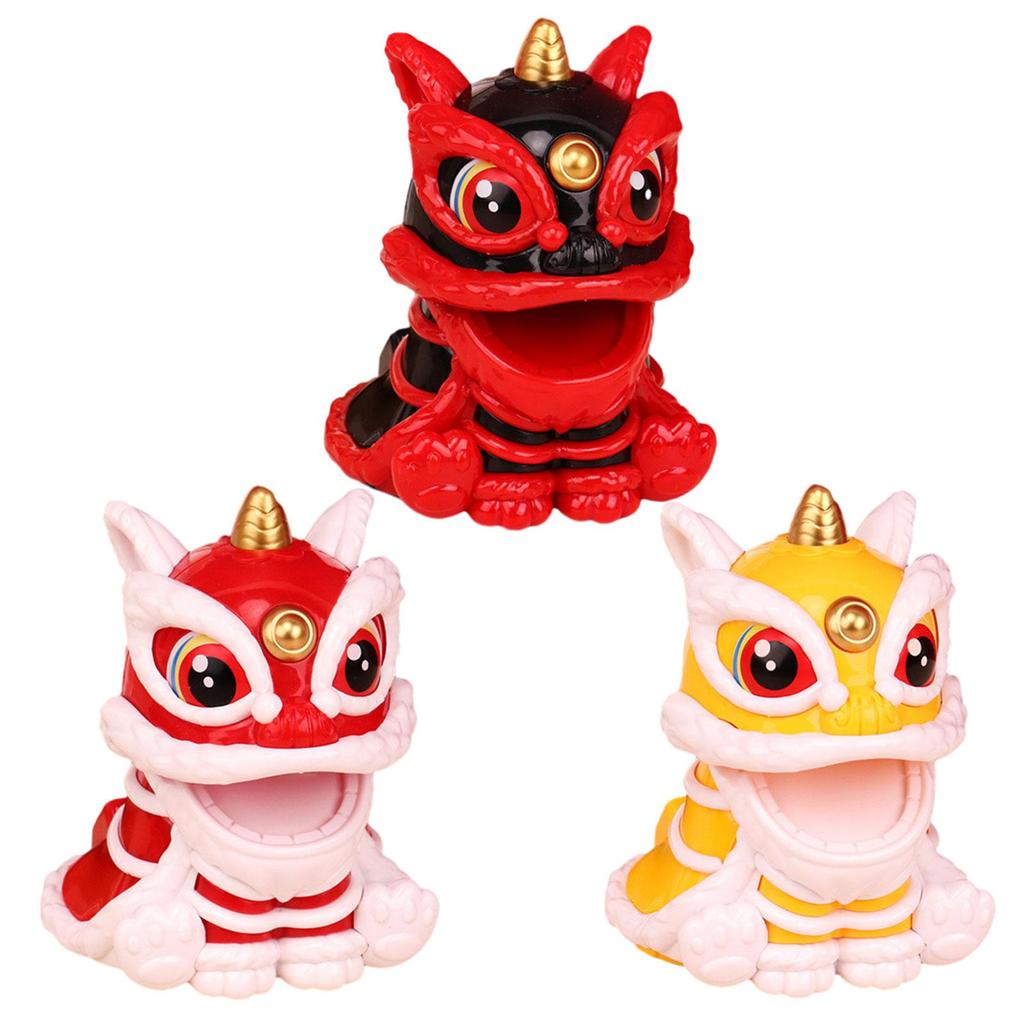 Украшение в виде льва, фигурки в китайском стиле, настольная скульптура, яркое настольное украшение, фигурка-болванчик для новоселья дома