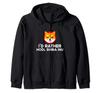 Rather HODL Shiba Inu Funny Crypto Coin Blockchain Humor Zip Hoodie I'd