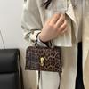 Винтажные сумки через плечо с леопардовым принтом Маленькие crossbody сумки из ПУ кожи для женщин Фирменные сумки