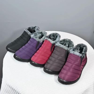 Bairuilun женская/мужская теплая однотонная зимняя обувь зимние сапоги