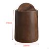 Trash Can Garbage Container with Swing Lid Imitation Wood Grain Removable Inner Household Bin