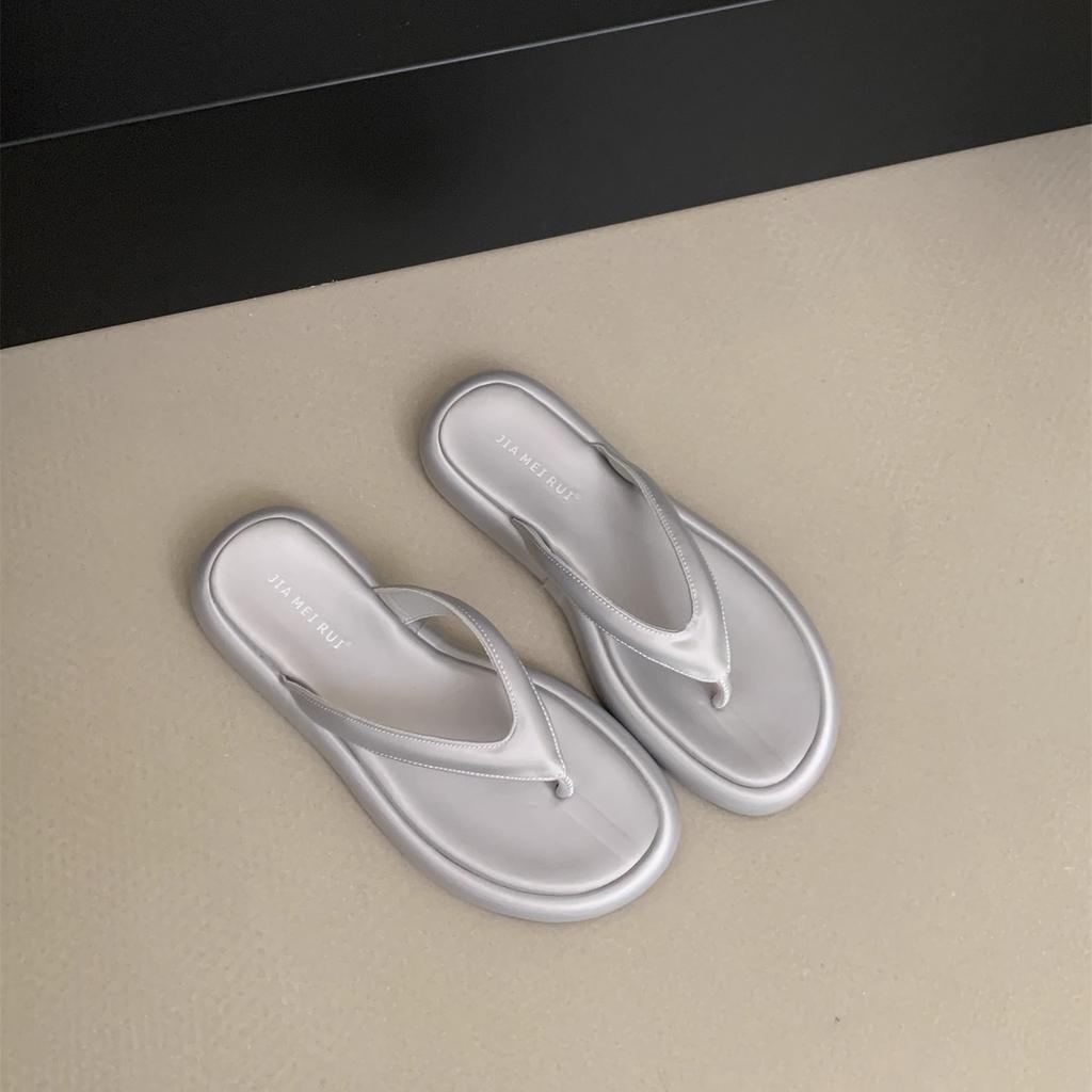 Новые женские летние пляжные шлепанцы, слипоны, повседневные тапочки для отпуска, клоги, женские роскошные слайды, обувь на низкой платформе