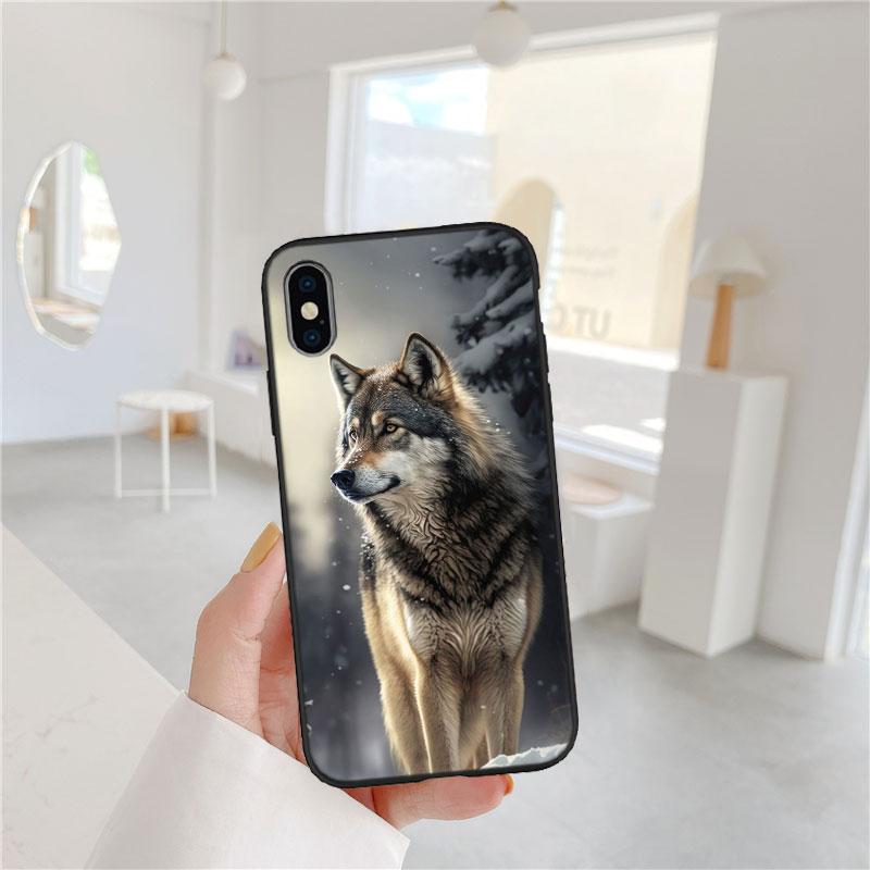 LO7 Animal Wolf Soft Shell Phone Case for Samsung Galaxy Note 10 20 S23 S24 S25 Ultra FE Plus Edge Lite A02S A35 A07 A17