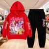 KPop Demon Hunters Print Clothing Children Hoodie 2pcs Set Pants Suit Kids Boys Tracksuit Girls Clothing Sport Tracksuits