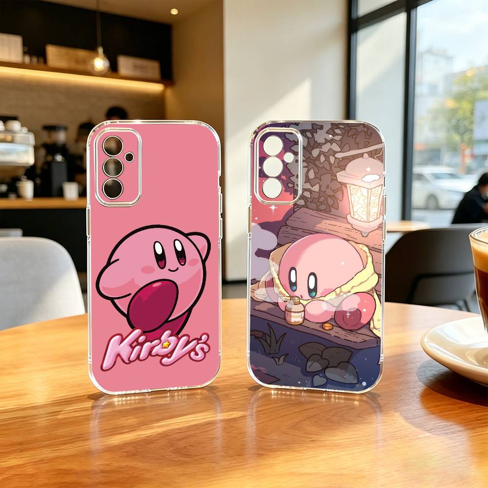 K-Kirbys Игра C-Мультфильм Розовый Чехол для Телефона Прозрачный Силиконовый Мягкий Для SamsungA10,12,20,21S,30,31,40,50,51,52,70,71