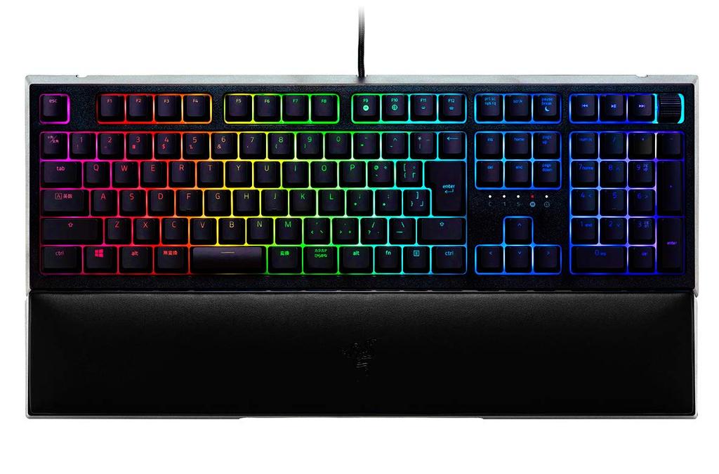 Razer Ornata V2 JP Gaming Keyboard Japanese Layout Mecha Membrane Switch Wrist Rest Chroma RGB Authorized Distributor Guaranteed [Japanese Product]
