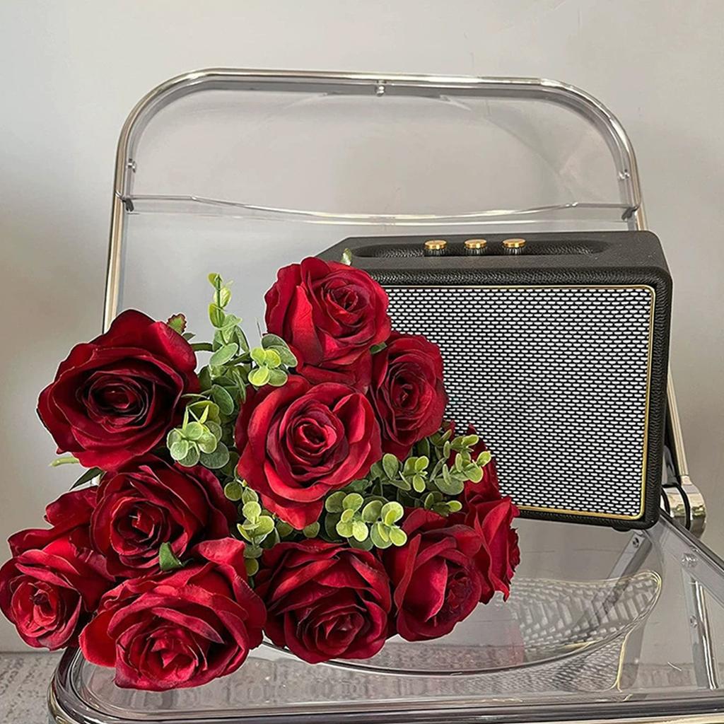 Имитация вечеринки, однотонная роза, искусственная имитация растений, украшение атмосферы, цветы, 1 комплект.10 шт.