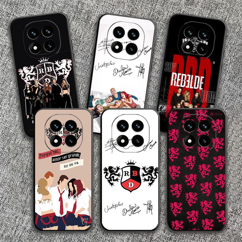 F-Fashion RBD R-Rebelde Soft Phone Case for Xiaomi Redmi Note 12 13 14 15 Pro Plus 11 12S 11S 11T 10 4G Black Cover Back Shell