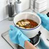 Dishwashing Cleaning Gloves Magic Silicone Rubber Dish Washing Gloves for Household Sponge Scrubber Kitchen Cleaning Tools