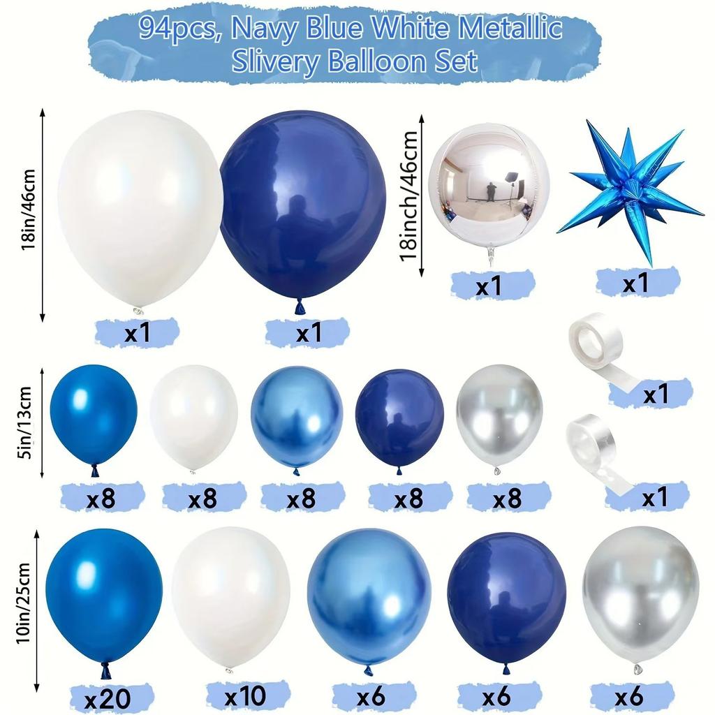 Набор арки из гирлянды из воздушных шаров цвета ночного неба, темно-синий 4D фольгированный шар "Взрывающаяся звезда", украшение для вечеринки по случаю дня рождения мальчика