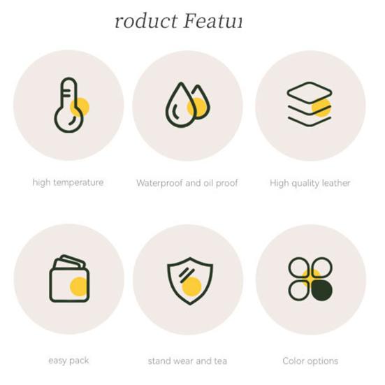 Обеденный стол Подставка для столовых приборов Яркий цвет Износостойкий нескользящий дизайн Круглый квадратный коврик для чашки Коврик для кружки